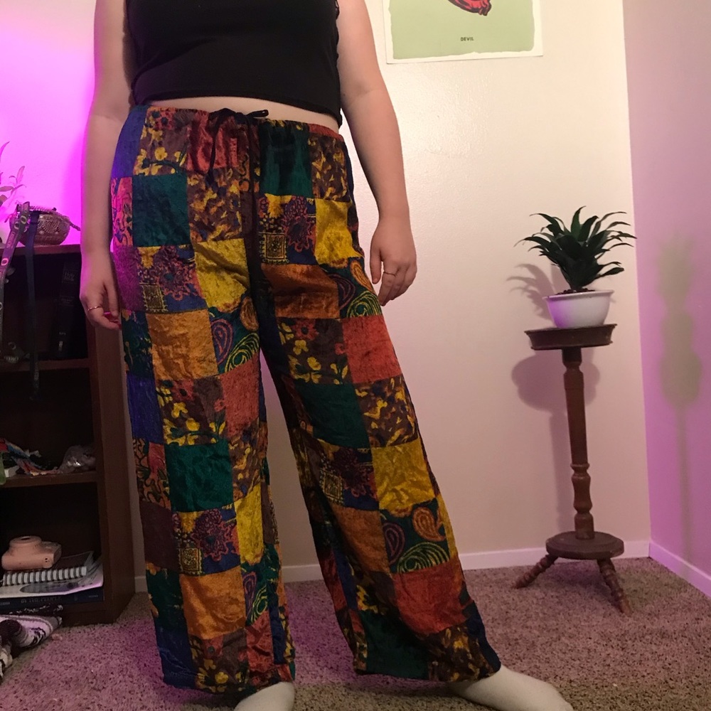Todd Oldham 1990s Vintage Patch Pants For VH1 TV